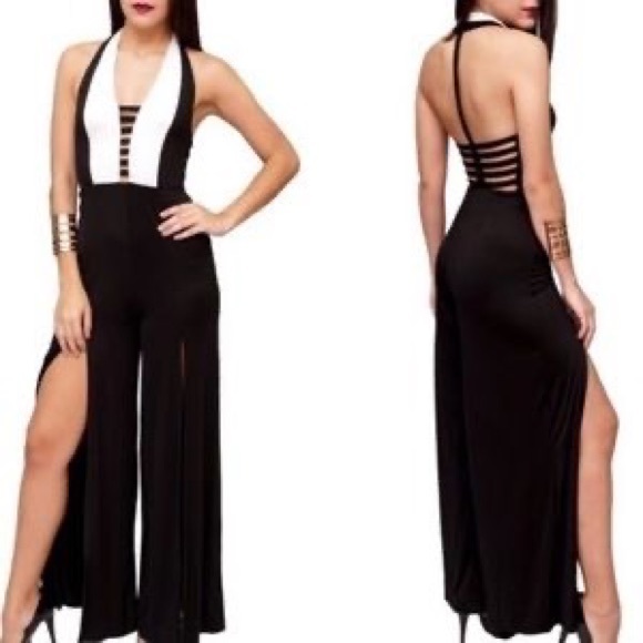 Ark & Co Pants - NWT Ark & Co Tuxedo Romper